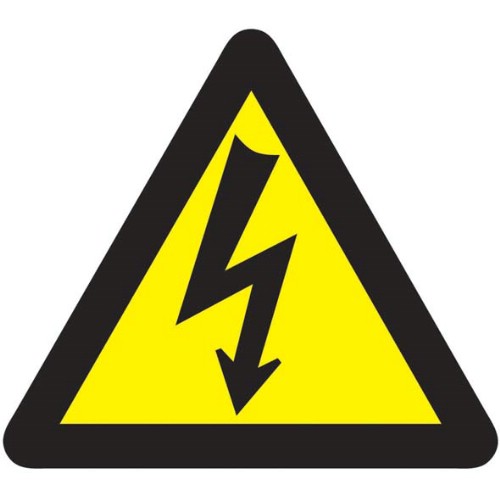 Skylt farlig elektrisk spänning
