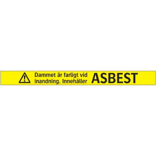 Varningstejp asbest