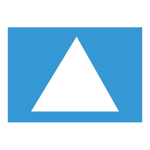 Skylt åkriktningssymboler travers trekant