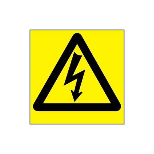 Skylt farlig elektrisk spänning