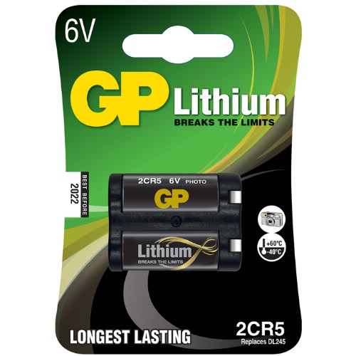 Lithiumbatteri GP<br />6 V 2CR5