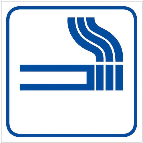Skylt symbol rökning