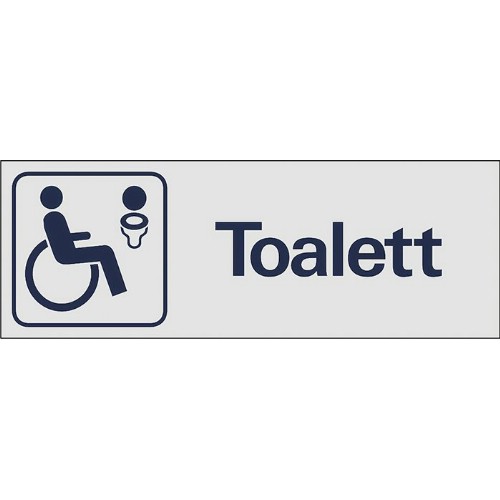 Skylt symbol toalett funktionsnedsättning