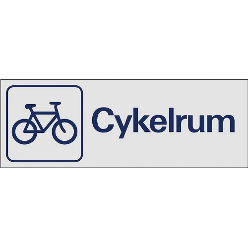 Skylt symbol cykelrum