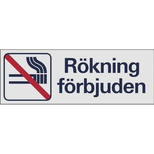 Skylt symbol rökning förbjuden