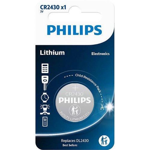 Knappcellsbatteri PHILIPS<br />Lithium